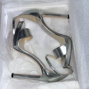 Brand New Jimmy Choo Misty 120 in Silver